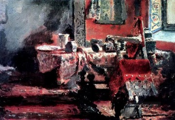  1883 Pintura Art%c3%adstica - estudio interior 1883 Ilya Repin